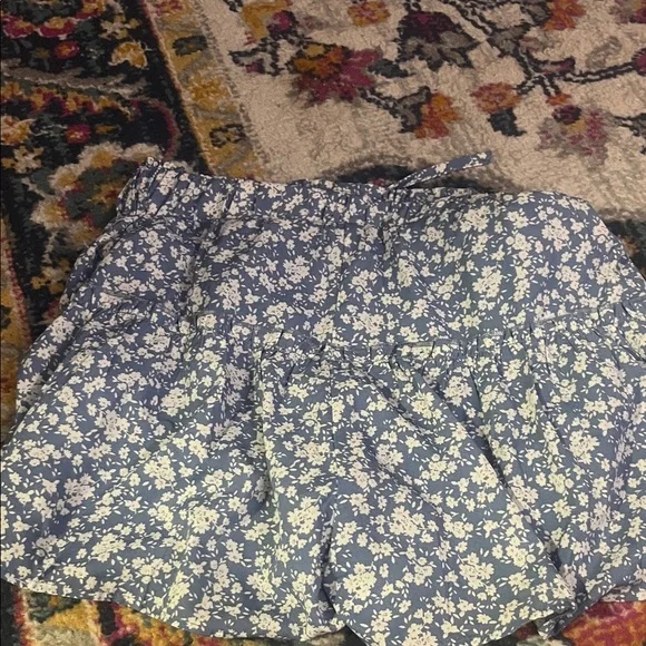 Altar'd State Blue Floral Skorts - Picture 2 of 4